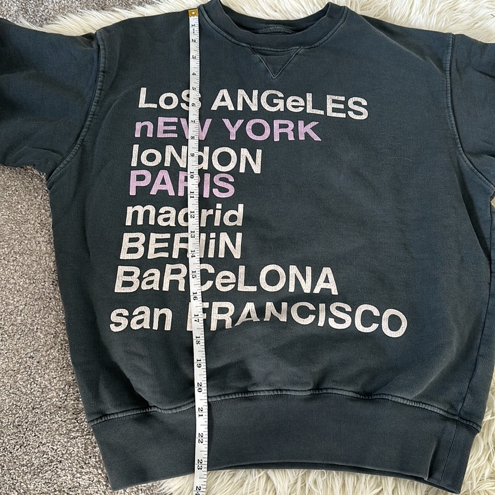 ANINE BING Sweatshirt City Love NWOT XS - Picture 8 of 10